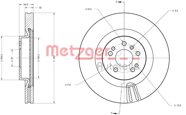 METZGER Тормозной диск 6110635
