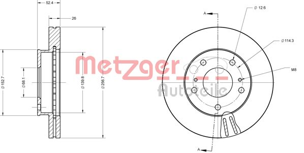 METZGER Piduriketas 6110702