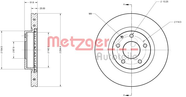 METZGER Piduriketas 6110755