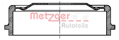 METZGER Тормозной барабан BT 635