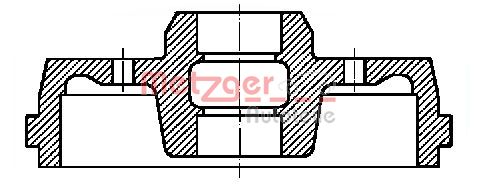 METZGER Тормозной барабан BT 721