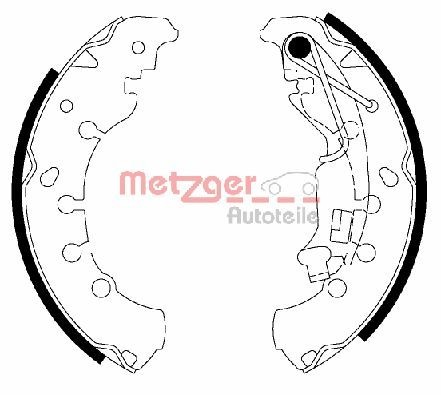 METZGER Комплект тормозных колодок MG 200