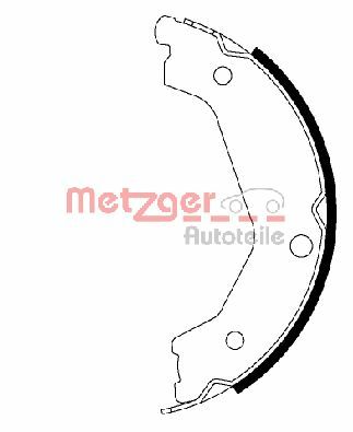 METZGER Piduriklotside komplekt,seisupidur MG 206