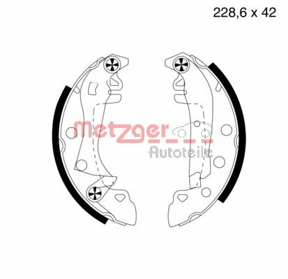 METZGER Piduriklotside komplekt MG 339