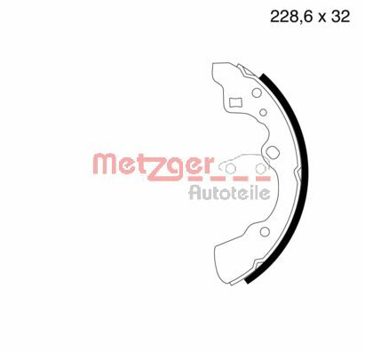 METZGER Комплект тормозных колодок MG 525
