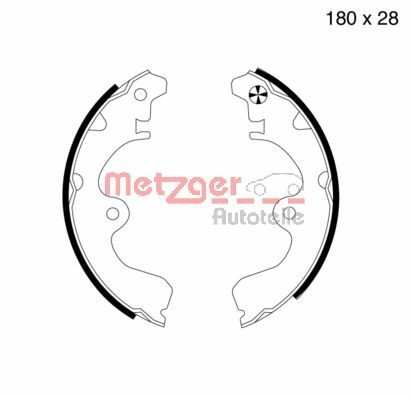 METZGER Piduriklotside komplekt MG 617