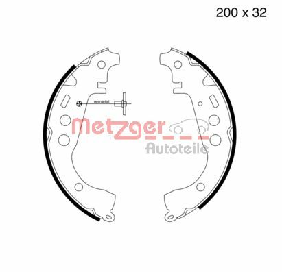 METZGER Piduriklotside komplekt MG 723