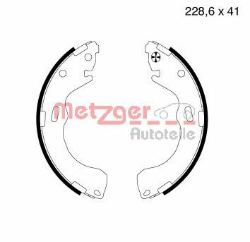 METZGER Комплект тормозных колодок MG 732