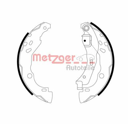 METZGER Комплект тормозных колодок MG 968