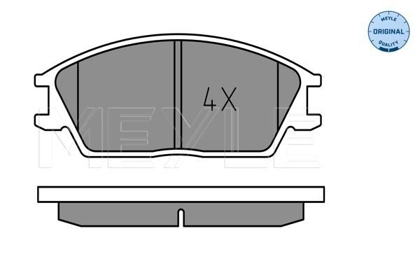 MEYLE Комплект тормозных колодок, дисковый тормоз 025 210 1214