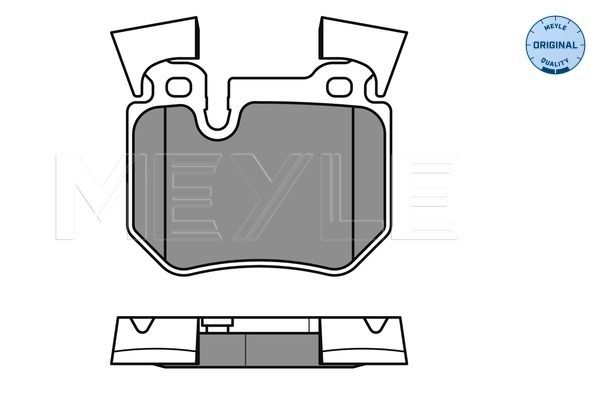 MEYLE Комплект тормозных колодок, дисковый тормоз 025 243 1517