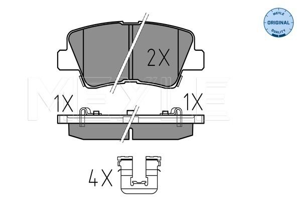 MEYLE Brake Pad Set, disc brake