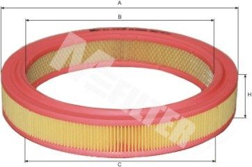 MFILTER Воздушный фильтр A 386