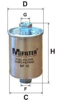 MFILTER Топливный фильтр BF 10