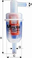 MFILTER Топливный фильтр DF 11