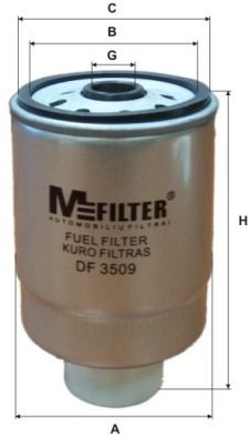 MFILTER Kütusefilter DF 3509