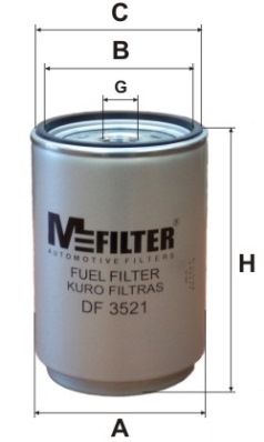MFILTER Kütusefilter DF 3521