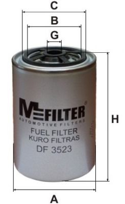 MFILTER Kütusefilter DF 3523