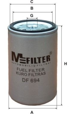 MFILTER Топливный фильтр DF 694