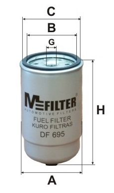 MFILTER Топливный фильтр DF 695
