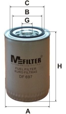 MFILTER Kütusefilter DF 697