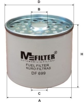 MFILTER Kütusefilter DF 699