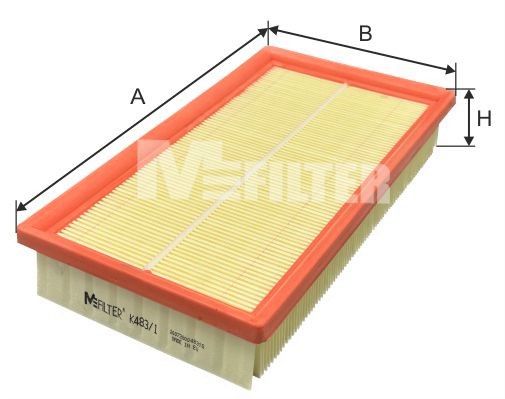 MFILTER Воздушный фильтр K 483/1