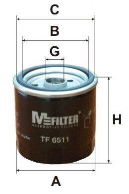 MFILTER Масляный фильтр TF 6511