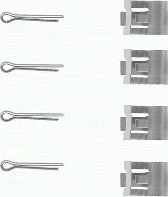 MINTEX Lisakomplekt, ketaspiduriklotsid MBA959