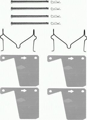 MINTEX Lisakomplekt, ketaspiduriklotsid MBA960