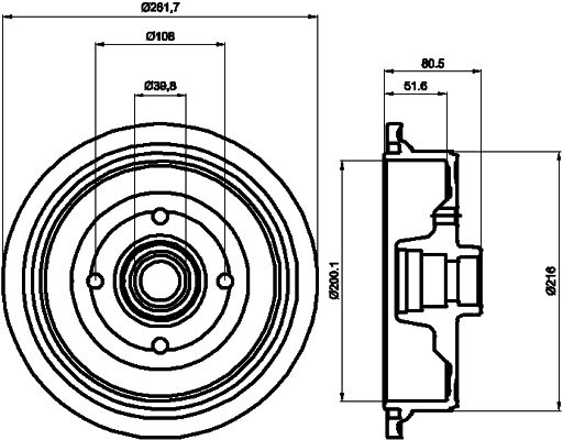 MINTEX Piduritrummel MBD298