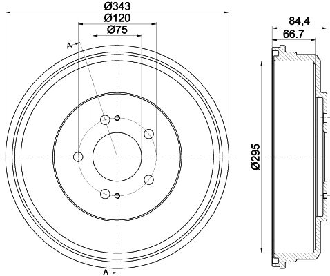 MINTEX Тормозной барабан MBD338