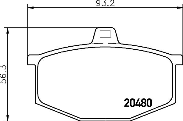 MINTEX Комплект тормозных колодок, дисковый тормоз MDB1118