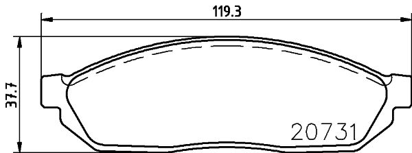 MINTEX Piduriklotsi komplekt,ketaspidur MDB1184