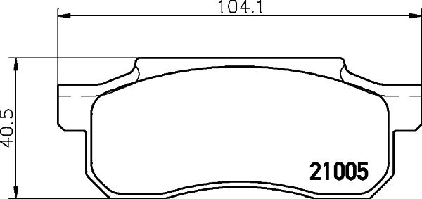 MINTEX Piduriklotsi komplekt,ketaspidur MDB1308