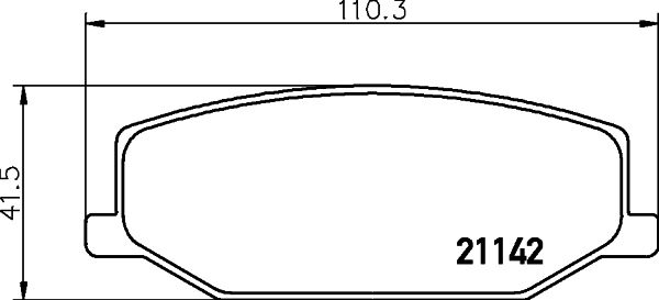 MINTEX Piduriklotsi komplekt,ketaspidur MDB1318