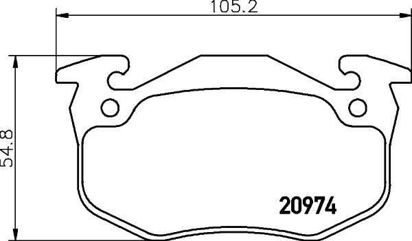 MINTEX Piduriklotsi komplekt,ketaspidur MDB1339