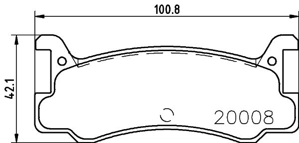 MINTEX Комплект тормозных колодок, дисковый тормоз MDB1358
