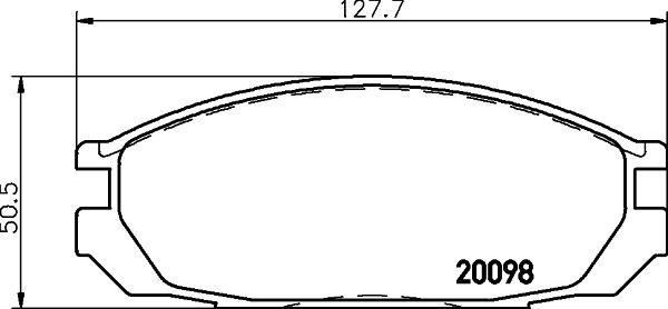MINTEX Комплект тормозных колодок, дисковый тормоз MDB1452