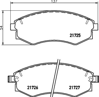 MINTEX Piduriklotsi komplekt,ketaspidur MDB1488