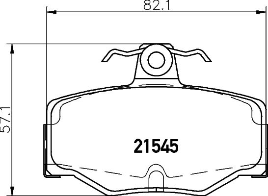 MINTEX Piduriklotsi komplekt,ketaspidur MDB1489