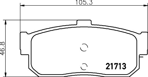 MINTEX Комплект тормозных колодок, дисковый тормоз MDB1501