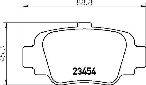 MINTEX Piduriklotsi komplekt,ketaspidur MDB1569