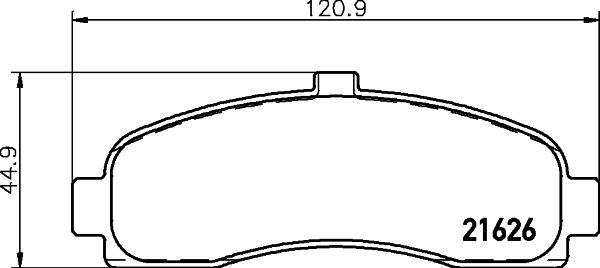 MINTEX Piduriklotsi komplekt,ketaspidur MDB1623