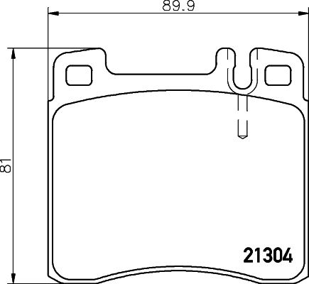 MINTEX Piduriklotsi komplekt,ketaspidur MDB1626