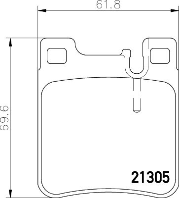 MINTEX Piduriklotsi komplekt,ketaspidur MDB1627