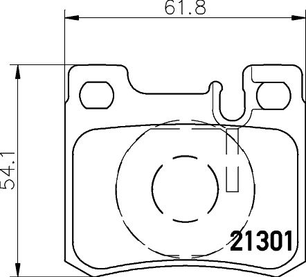 MINTEX Piduriklotsi komplekt,ketaspidur MDB1643