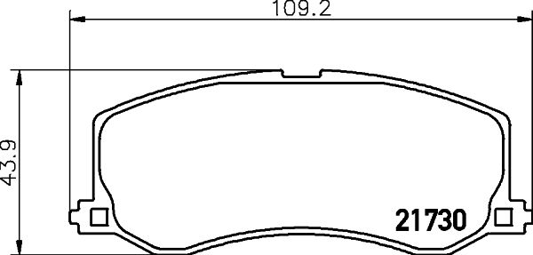 MINTEX Piduriklotsi komplekt,ketaspidur MDB1719