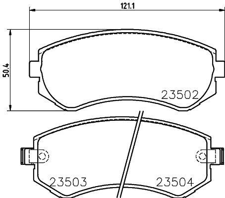 MINTEX Комплект тормозных колодок, дисковый тормоз MDB1844