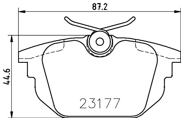 MINTEX Комплект тормозных колодок, дисковый тормоз MDB1876